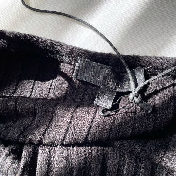 THE RANGE Framed Rib Tank Dress in Black - Picture 11 of 14